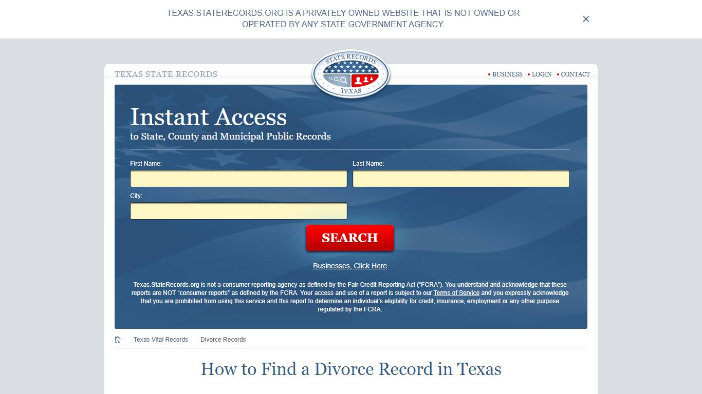 How to Find a Divorce Record in Texas - Texas State Records